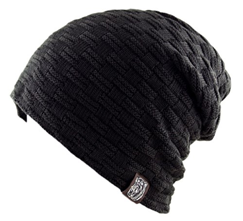 Bonnet Itzu homme taille unique noir idéal pour les sorties hivernales