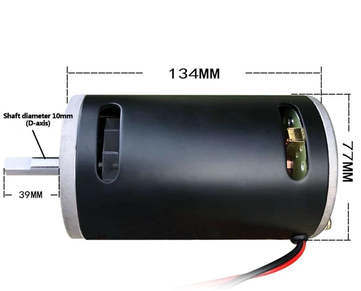 12V 300W 3600rpm/24V 500W 7000rpm High-Power CW CCW Dual Bearing Permanent Magnet Motor(12V300W3600RPM)