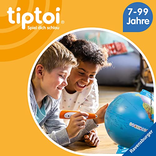 Ravensburger tiptoi Spiel 00107 - Der interaktive Wissens-Globus - Lern-Globus für Kinder ab 7 Jahren, Spielzeug für Jungen und Mädchen, für 1-4 Spieler