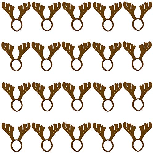Ciffre 20 Stück im Set Haarreif Geweih Weihnachtsmütze...