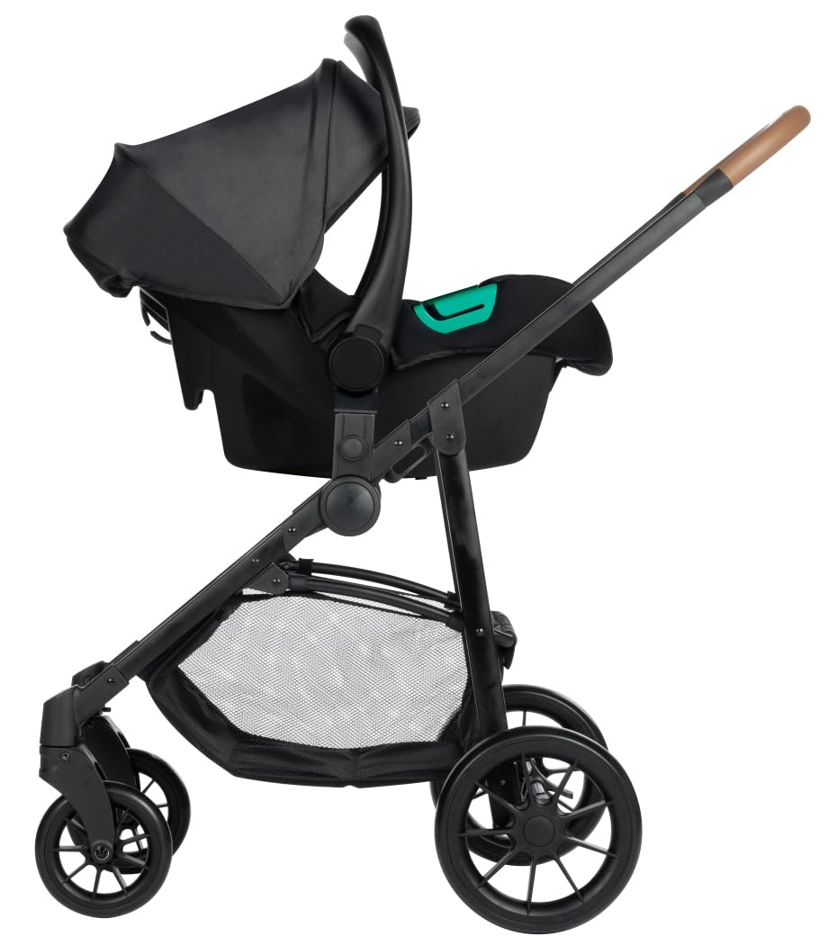 Bebeconfort Haze Trio, Rozwiązanie mobilności 3 w 1, 0-4 lata, maks. 22 kg, siedzisko 2 w 1, odwracalny i lekki wózek dziecięcy i-Size, kompaktowe składanie, pojemny kosz, Mineral Graphite