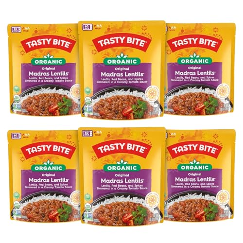 Tasty Bite Indian Madras Lentils, 10oz Pouches (Pack of 8)