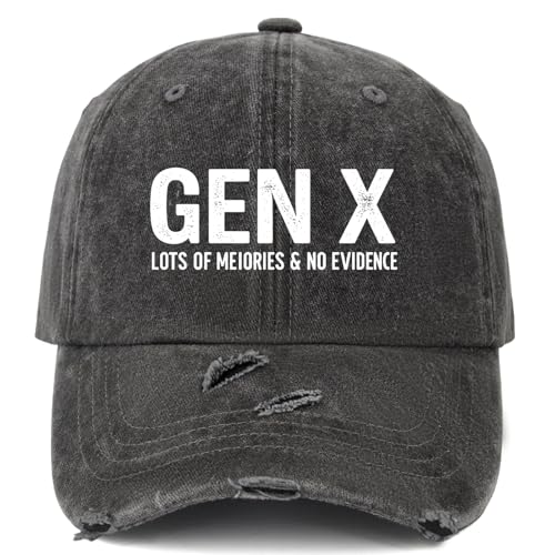 Generation X Gen X Lots of Memories No Evidences Hat for Women Fashion Washed Generation X Gen X Lots of Memories No Evidences Hat for Women Fashion Washed