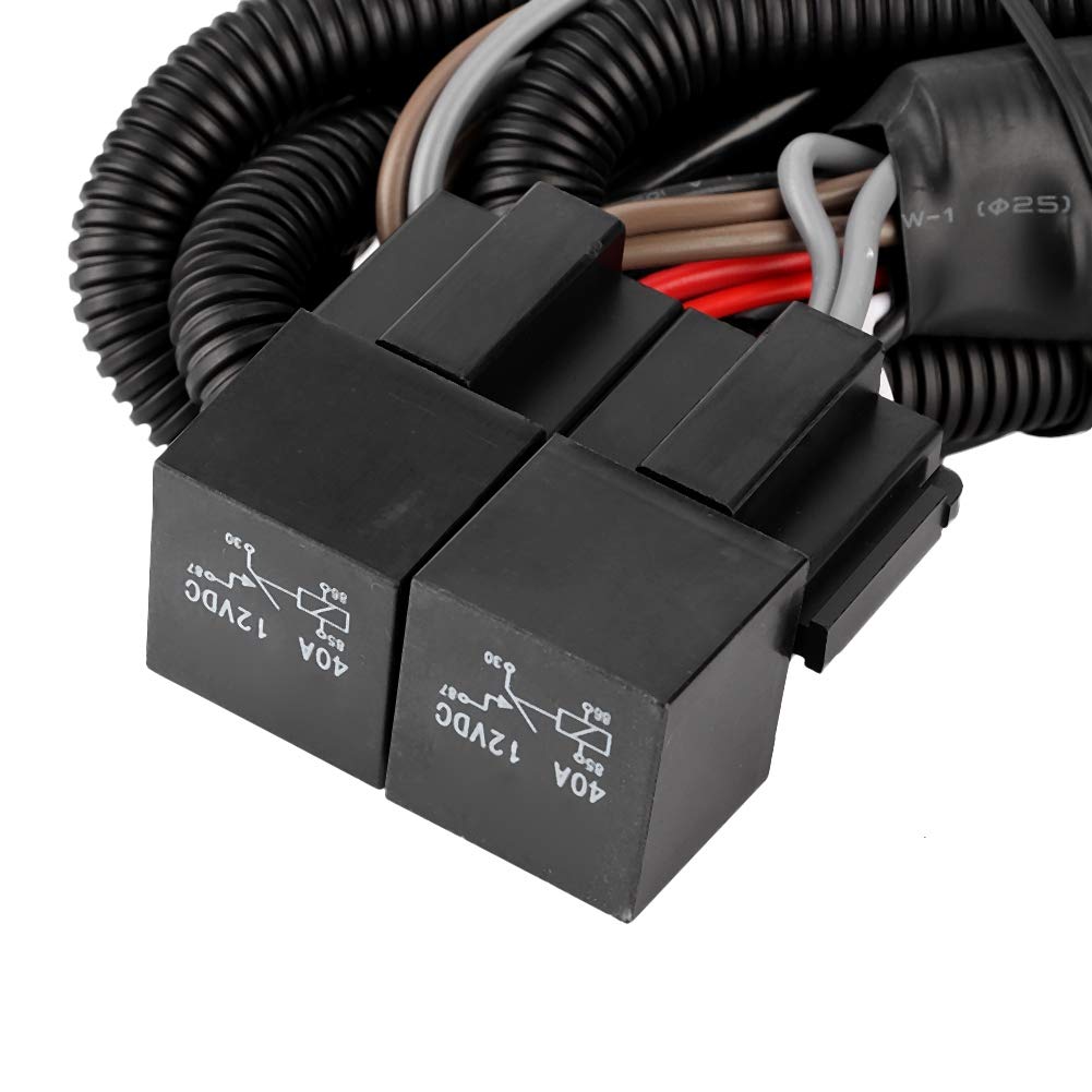 LED-Kabelbaum, Auto-LED-Scheinwerfer ABS-Kabelbaum Beleuchtung Boost mit für H4-Adapter vier Lichter