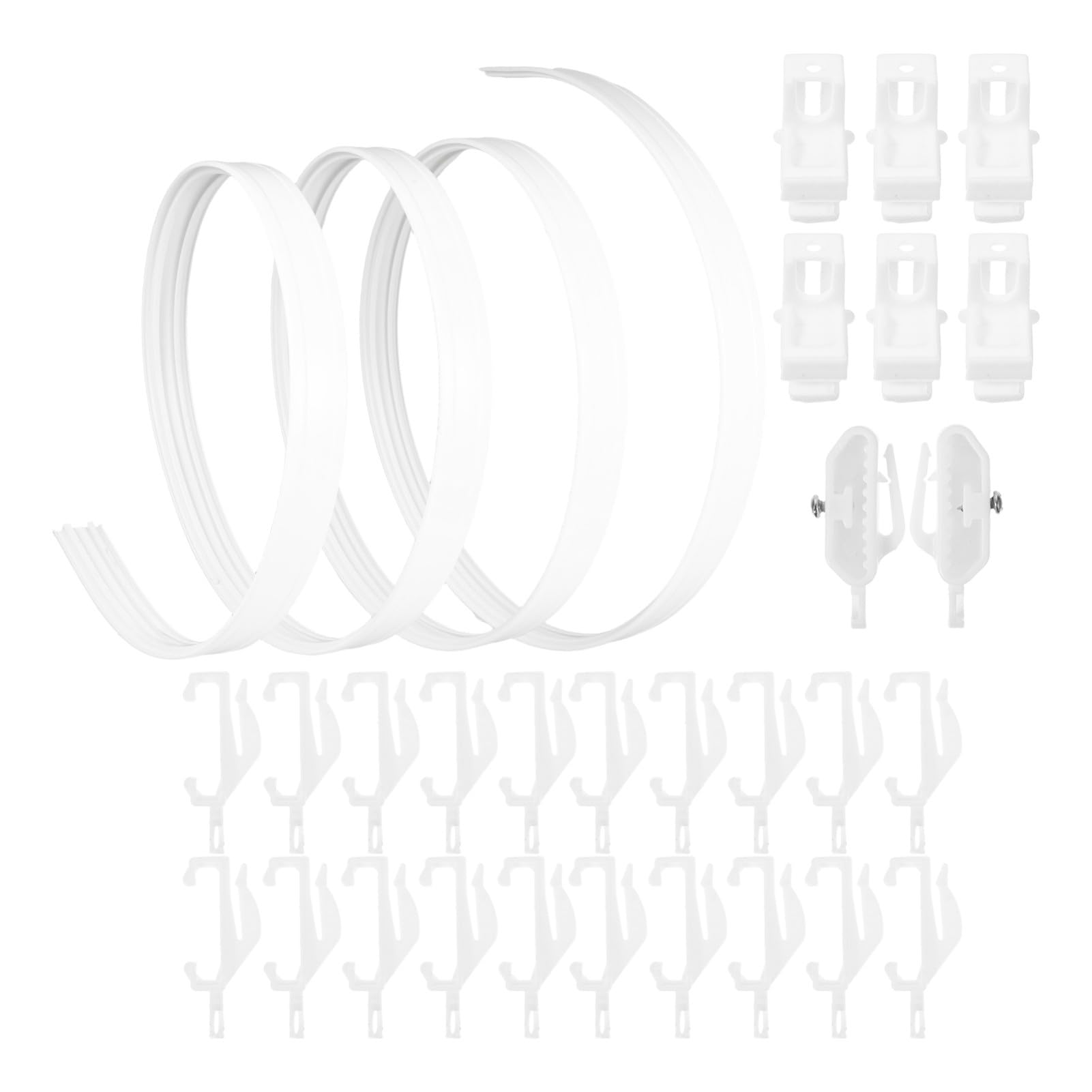 Rail rideau flexible de plafond Ciieeo pour séparation fenêtre et salon