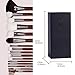 Makeup Brush Holder Organizer-Professional Travelling Brushes Case with Magnitic -PU Leather Rectangle box Large Capacity Storage bags for Pen Pencils Brushes Countertop Display Container (PU Black)