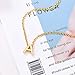 FOCALOOK 18K Gold Plated Initial Necklace for Women Fashion Small Monogram Necklace Block Style Tiny Letter Alphabet Pendant Necklace 16 Inch (K)