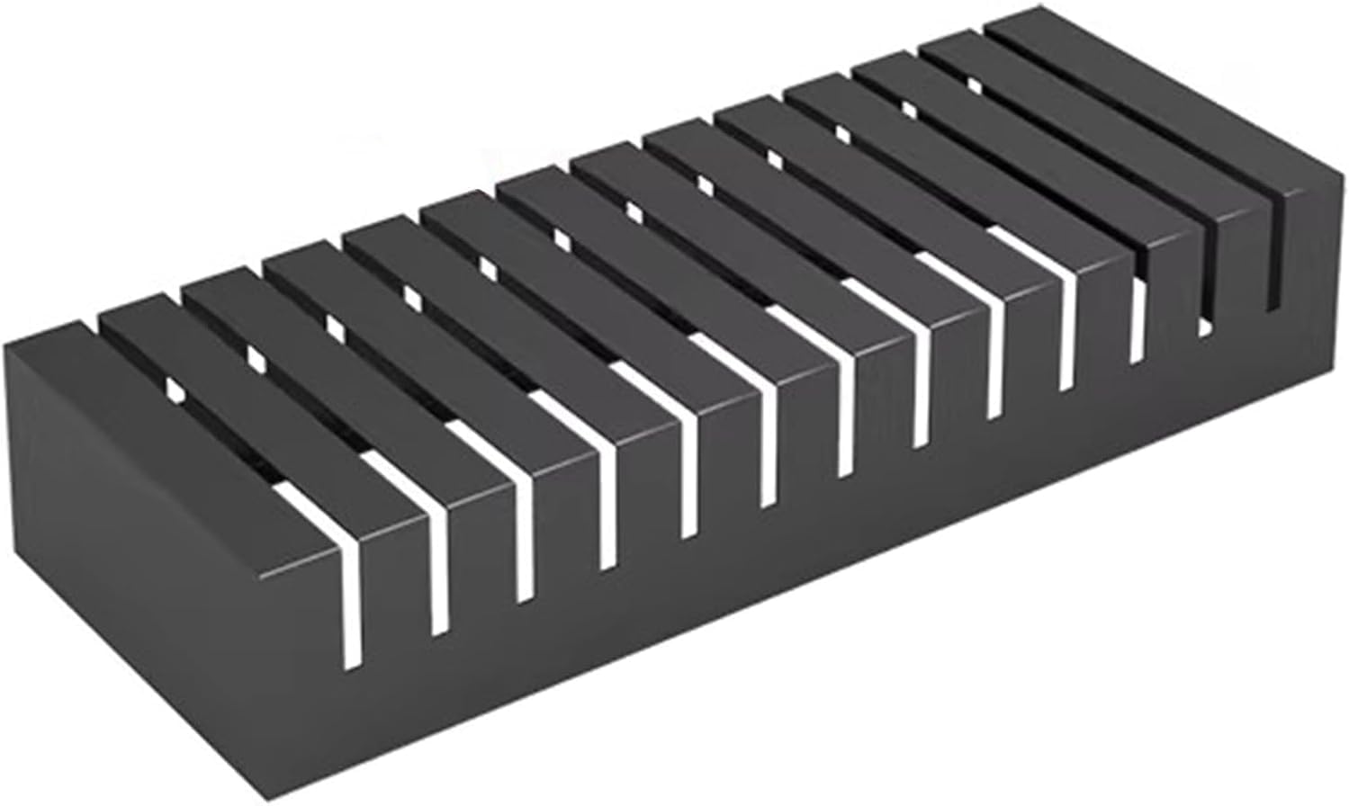 XAZLBIW Metal Floor Tile Display Stand Slotted Sample Holder with Stable Base Perfect for Retail Stores Showrooms Trade Shows & Exhibitions (Grey Small)