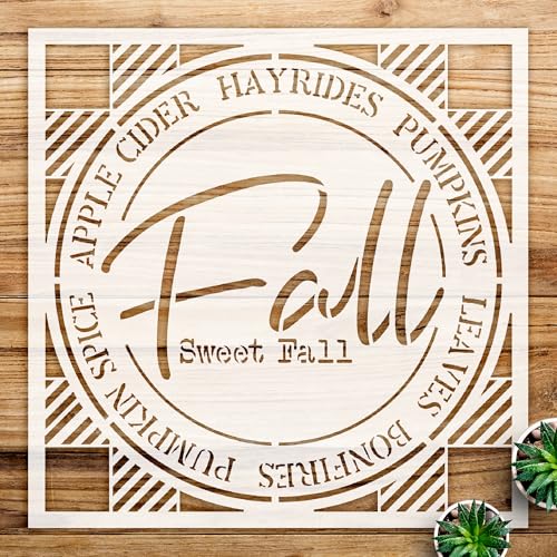 Buffalo Plaid Stencil Pattern for Wood Signs and Furniture, Reusable Mylar Template for Home Decor and Craft Projects - Size A1 (23.4