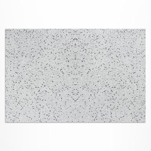 Tapis de sol vinyle 60x90 cm rectangulaire résistant pour extérieur grès fin