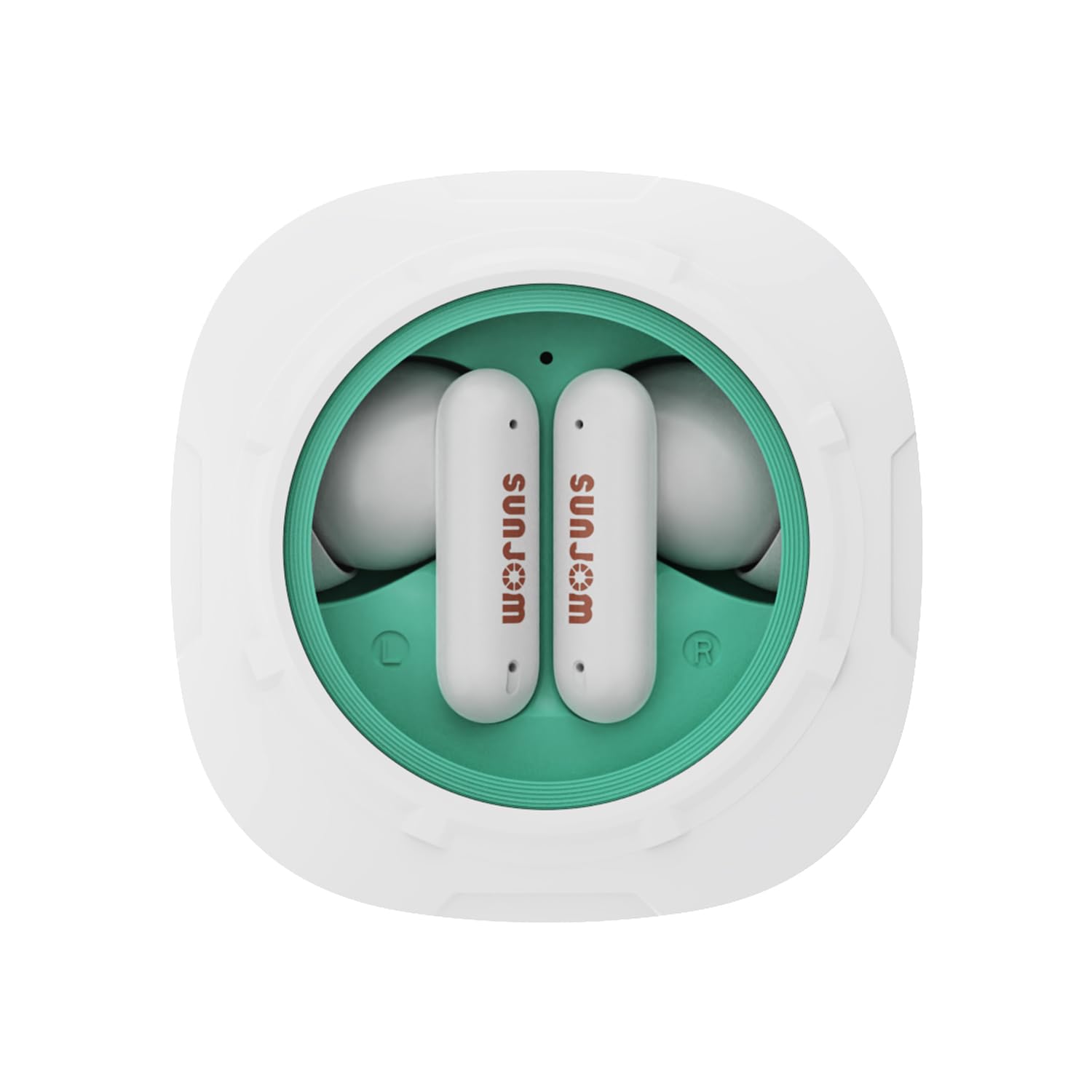 Auricolari Bluetooth senza fili, 2024 Auricolari Bluetooth 5.3 HiFi Stereo, 4 ENC Riduzione del Rumore Mic, Auricolari Senza Fili 20 Ore (Verde)