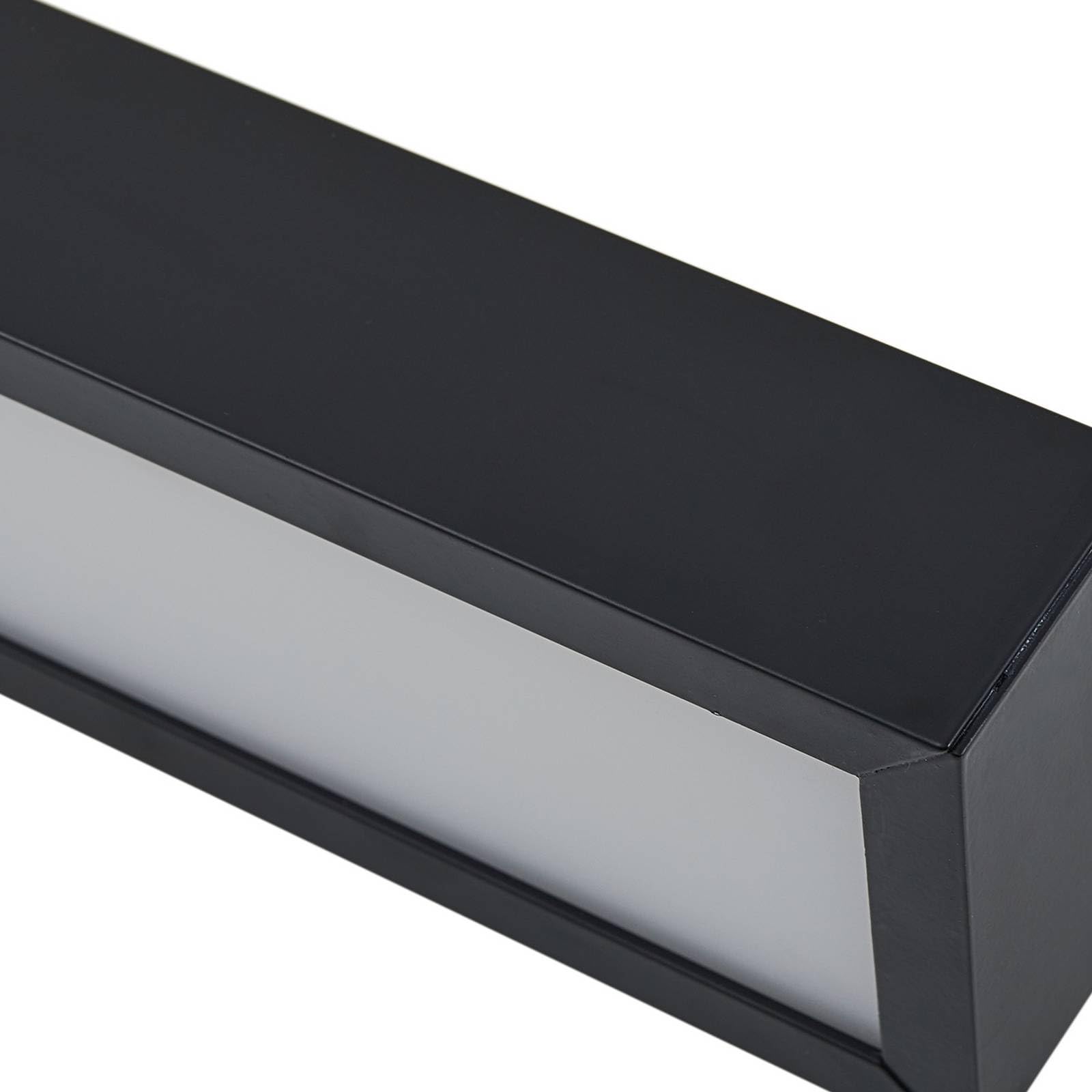 Lucande LED Wandleuchte, Wandlampe Bad Zafira (spritzwassergeschützt (Modern) in Schwarz aus Aluminium (1 flammig) - Wandleuchten Spiegelleuchte Badezimmer Wandbeleuchtung Badezimmerleuchte