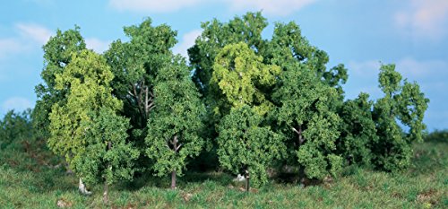 Heki 1992 lot de 14 arbres multicolores 12 cm pour maquette ferroviaire et diorama