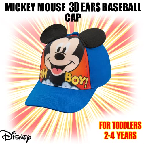 Casquette Mickey garçon 2 ans à 4 ans bleue style baseball comics 3D - 2