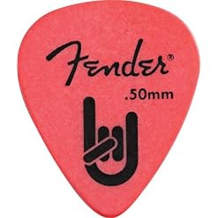FENDER 098–7351–701 fin 50 mm rock-on Touring Médiators, 72 Médiators, rouge - Les Beatles, Paul McCartney, John Lennon, RIngo Starr, George Harrison FENDER 098–7351–701 fin 50 mm rock-on Touring Médiators, 72 Médiators, rouge – Image 5