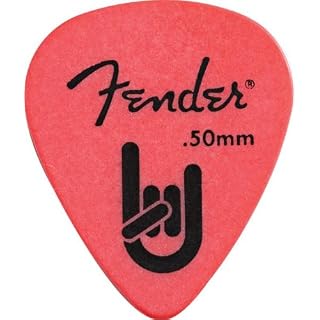 FENDER 098–7351–701 fin 50 mm rock-on Touring Médiators, 72 Médiators, rouge - Les Beatles, Paul McCartney, John Lennon, RIngo Starr, George Harrison FENDER 098–7351–701 fin 50 mm rock-on Touring Médiators, 72 Médiators, rouge – Image 5