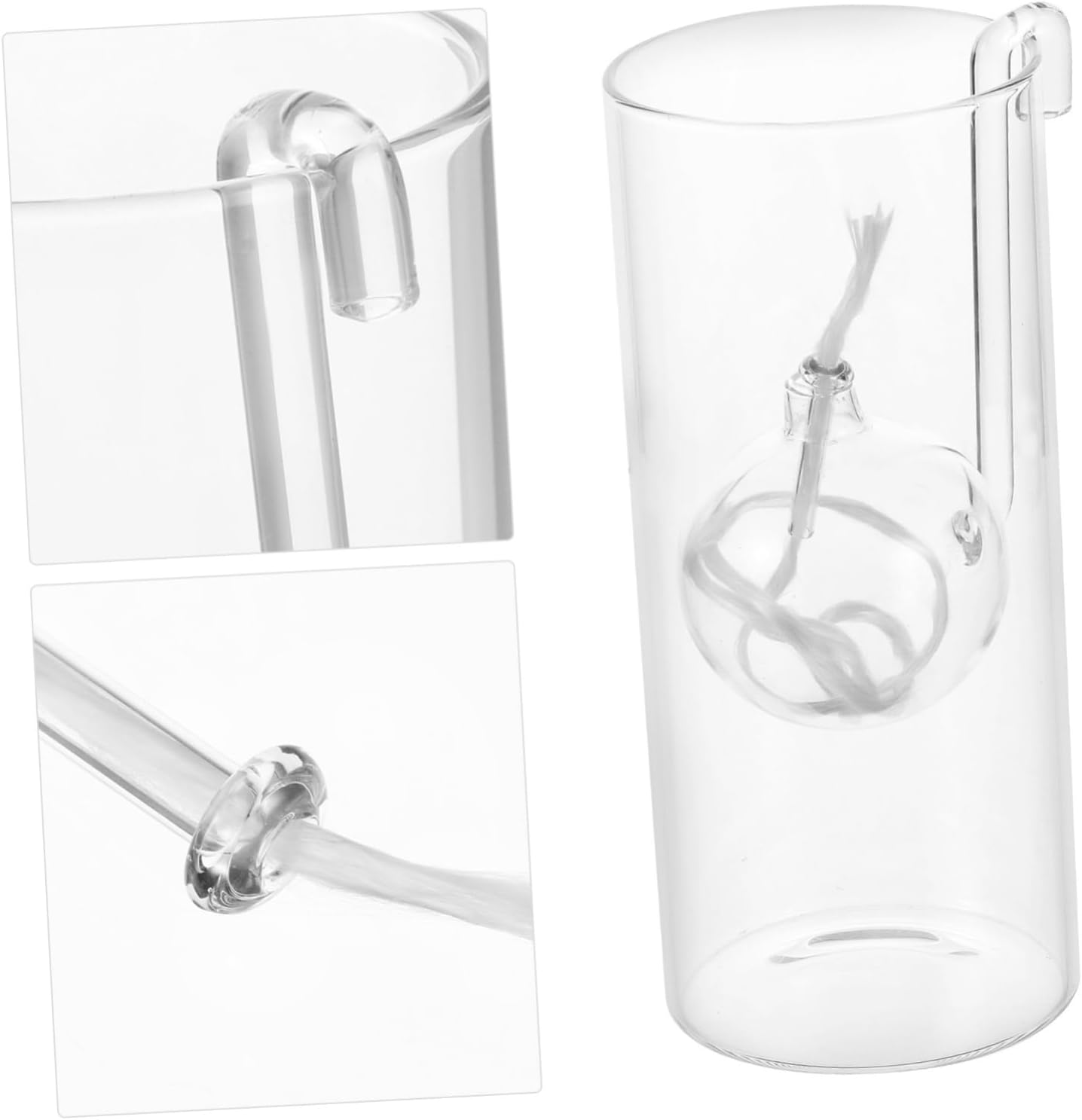 Glass Candle Holder Decorative Oil Lamp Centerpiece Table Decorations Oil Lamp Ornament