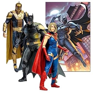 McFarlane Toys – DC Multiverse Batman, Supergirl & Dr.Fate (Injustice 2) 3pk, Gold Label, Amazon Exclusive