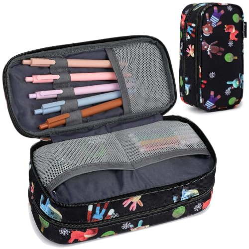 Image of Mountain guest Pencil Cases for kids, Large Capacity Pencil Pouch, Office College School Marker Organizer Case pen for Men Women Adult Teens