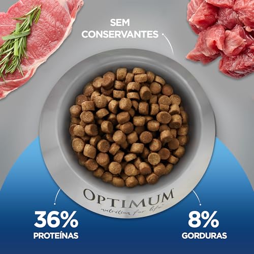 Ração Optimum para Gatos Adultos Castrados Sabor Carne 10,1kg