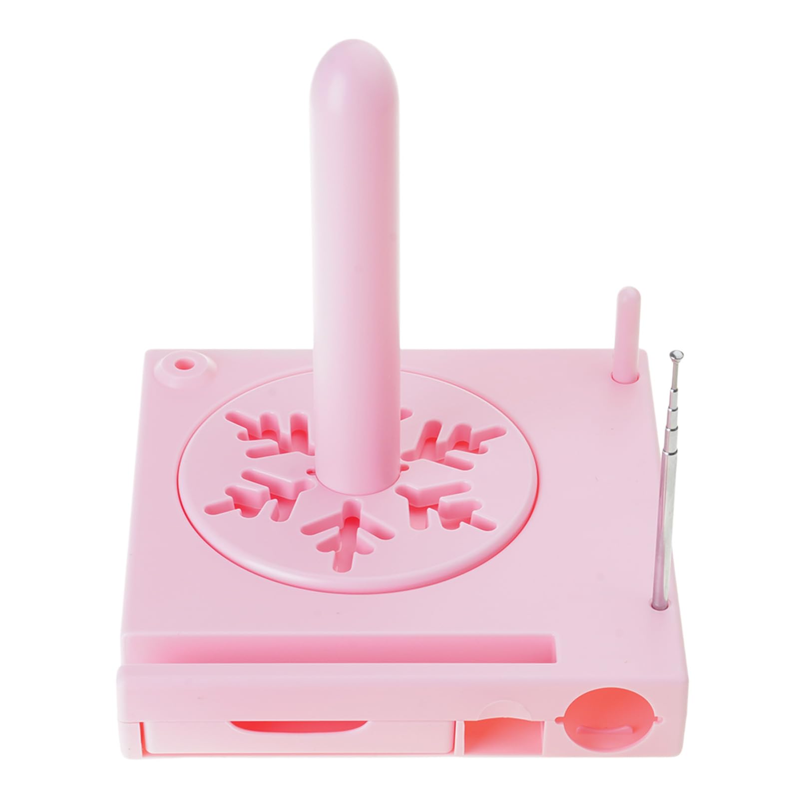 Supporto per filo con supporto per telefono e cassetto scorrevole, supporto per bobine di filo, supporto multifunzionale per uncinetto, maglieria, organizer per bobine di filato