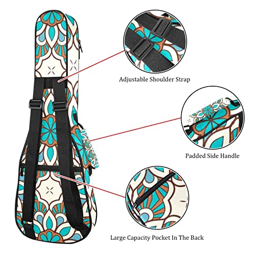 Housse pour ukulélé – Motif mandala coloré – 10 mm – Rembourrage épais en éponge de 53,3 cm – Avec sangles réglables… - Les Beatles, Paul McCartney, John Lennon, RIngo Starr, George Harrison Housse pour ukulélé - Motif mandala coloré - 10 mm - Rembourrage épais en éponge de 53,3 cm - Avec sangles réglables… – Image 4