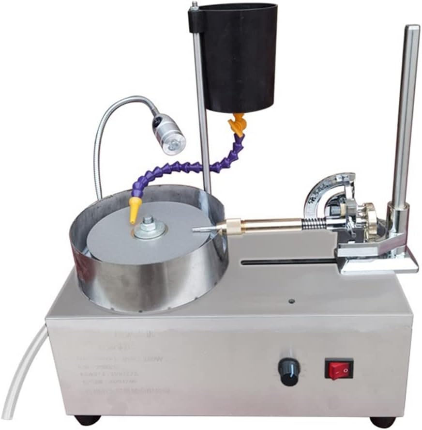 Jewelry Power Polishers Jade Grinding And Polishing Machine Stepless Speed Gemstone Rock Polisher Tumbler Kit(Digital display angle)