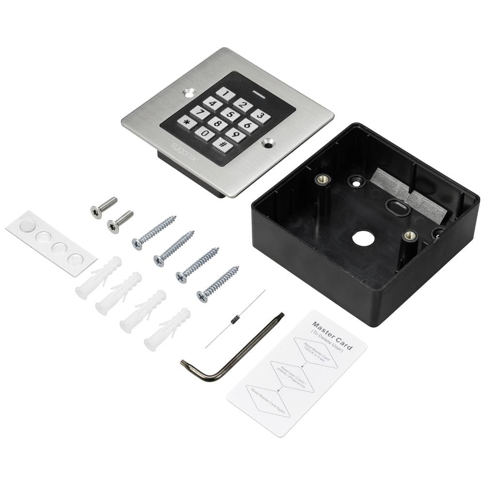 Sygonix SY-6097866 Tastiera con codice RFID da incasso a parete, 12 V/DC, 18 V/DC IP66