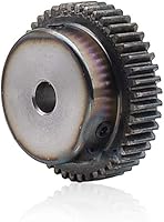 Vista 7 de Alta precisión 1 Mod 18T Engranaje recto 45 # Acero Engranaje de piñón de servicio pesado 0.394 in Diámetro con paso x 1 pieza