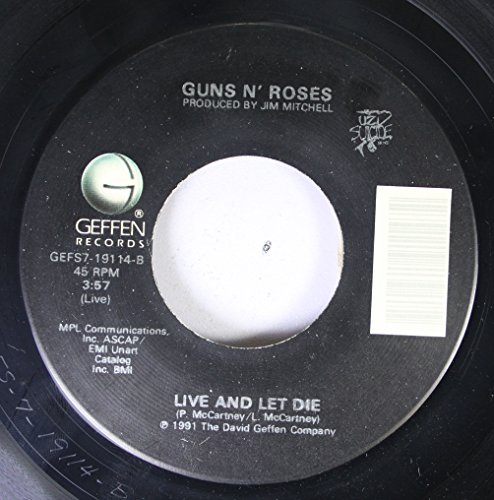 Guns N' Roses 45 RPM Live and Let Die / Live and Let Die