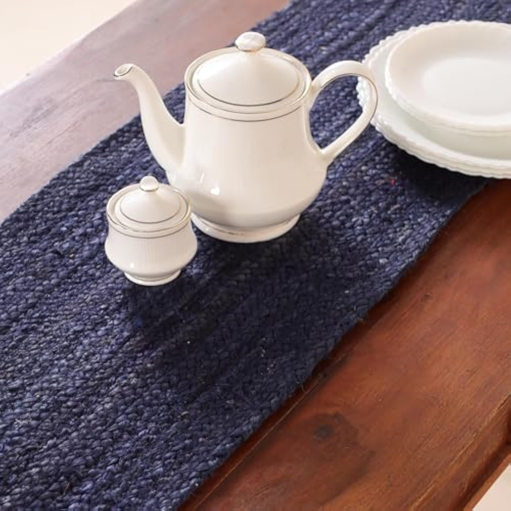 Jute Table Runner for Dining, Center, and Coffee Tables