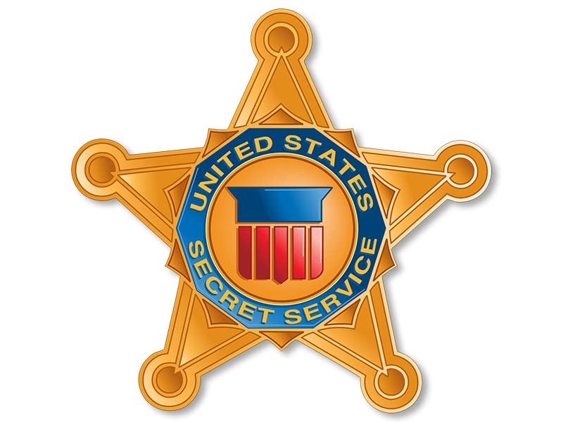 AV United States Secret Service Star Sticker, USSS Department of Homeland Security Decal, US President's Security Team Vinyl for Cars, Trucks, Laptops, and Coolers (Gold)