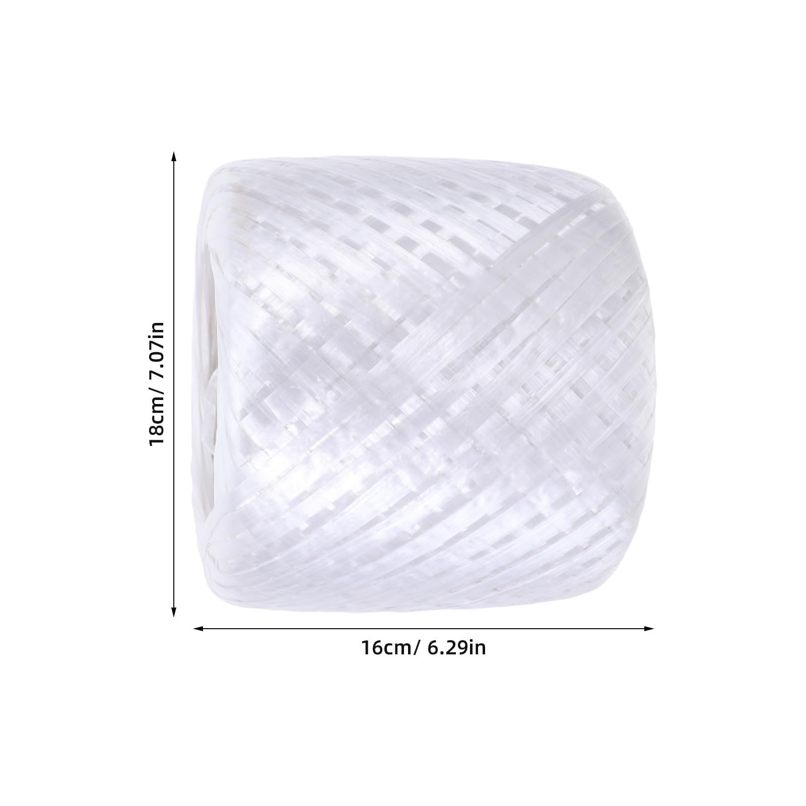 Alasum Corda di Plastica Filo Intrecciato Bianco per Imballaggio Resistente e Facile da Legare e Confezionamento Sicuro e Pratico per Uso Industriale