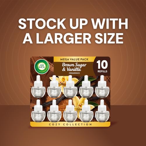 Image of Air Wick Plug-In Scented Oil Refills, Brown Sugar and Vanilla, 6 Count