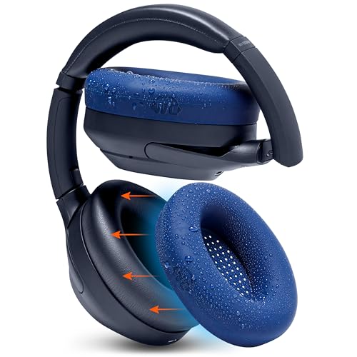 WC SweatZ XM4 - Patented Protective Earpad Sweat Covers for Sony WH1000XM4 by WC, Navy