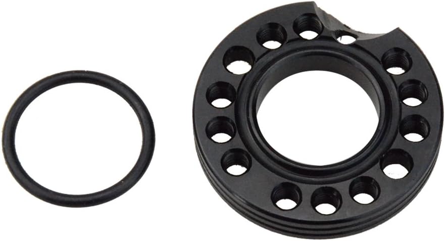 GOOFIT Adaptador espaciador de carburador negro de 1.102 in para colector de admisión de repuesto para 50cc 70cc 90cc 125cc Sunl Taotao NST ATV Quad