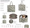 Cotton Floral Block Print Tote Bag Handmade Indian Shoulder Bag, Qiulted Market Shopping Bag (1, DN 19) #2