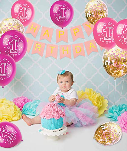 Sunshine smile Palloncini 1 Anno,1st Decorazione