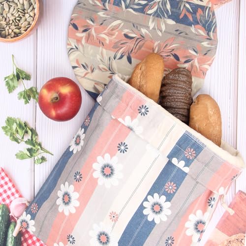Bienenwachs Brotbeutel aus Baumwolle für frisches Brot und mehr