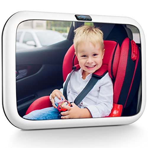 DARVIQS Baby Car Mirror Safely Monitor Infant Child, Car Seat Rear Facing Mirror