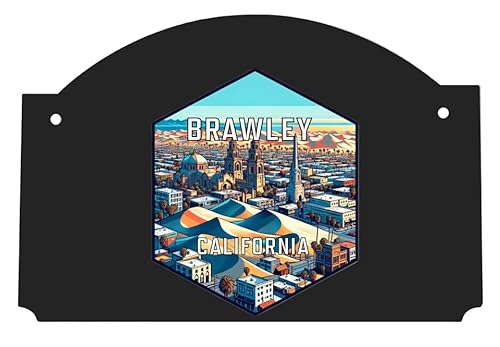 Brawley California Travel Destination Souvenir Wood sign flat with string
