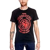 Motiv Targaryen Wappen Game of Thrones T-Shirt Targaryen Wappen Elbenwald schwarz - XXXL