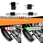 WeiSen-Street-Glide-Driver-FloorBoard-Outward-Extension-Driver-Floorboard-Extenders-kit-1-14-Compatible-with-2009-2023-Harley-Touring-Electra-Glides-Road-Glides-Road-Kings-and-2009-2013-FL-Trikes