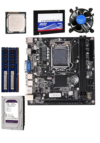 Image of H61 Motherboard Combo /Kit with i7-3770 Processor, 8+8GB DDR3 RAM, 128GB SSD, 1TB HDD, Mysterious Product and Free CPU Fan at (Window 10 Pro /MS Office).