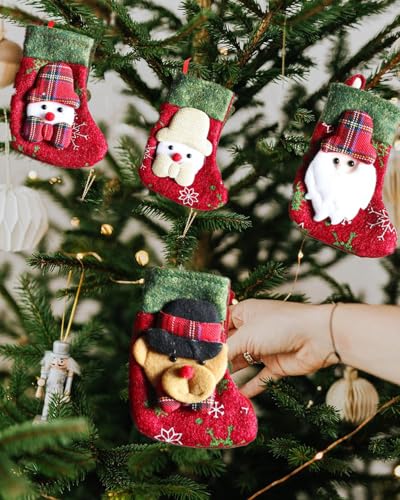 Image of 6 PCS Christmas Stockings, Stockings Christmas, Christmas Decorations, Christmas Stocking Classic Socks for Xmas Home Decor, Christmas Socks, Christmas Stockings, Christmas Decorations Items