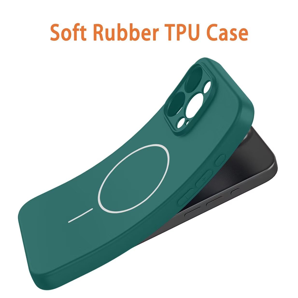 UPLAI Magnetyczne etui do Motorola Edge 50 Neo/Moto ThinkPhone 25, ultracienkie, jedwabiste, płynne silikonowe etui na telefon komórkowy odporne na wstrząsy z ochroną aparatu, miękka podszewka z