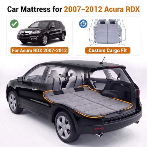 Image of Car Mattress for 2007-2012 Acura RDX, Upgraded Non-Inflatable Thickened Foam SUV Car Camping Mattress, Foldable Trunk Sleeping Pad Car Bed Mattress for Road Trips Camping Travel