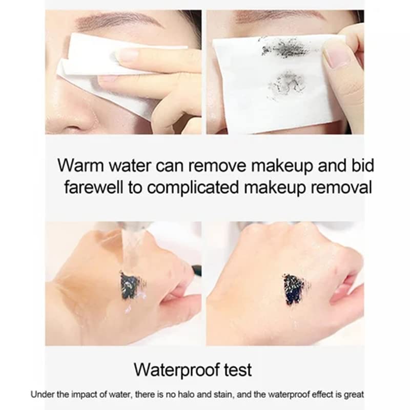 Miniatura 4 de Paquete de 2, maquillaje de rímel impermeable ajustable, pestañas gruesas de volumen y longitud, pestañas voluminizadoras, para construir, alargar,