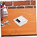 Aluminum Alloy Desk Cable Management Box with Threading Hole Square Grommet Organizer for Home Office Dustproof Brush Lining Efficient Cable Organization Stylish Wire Cover for