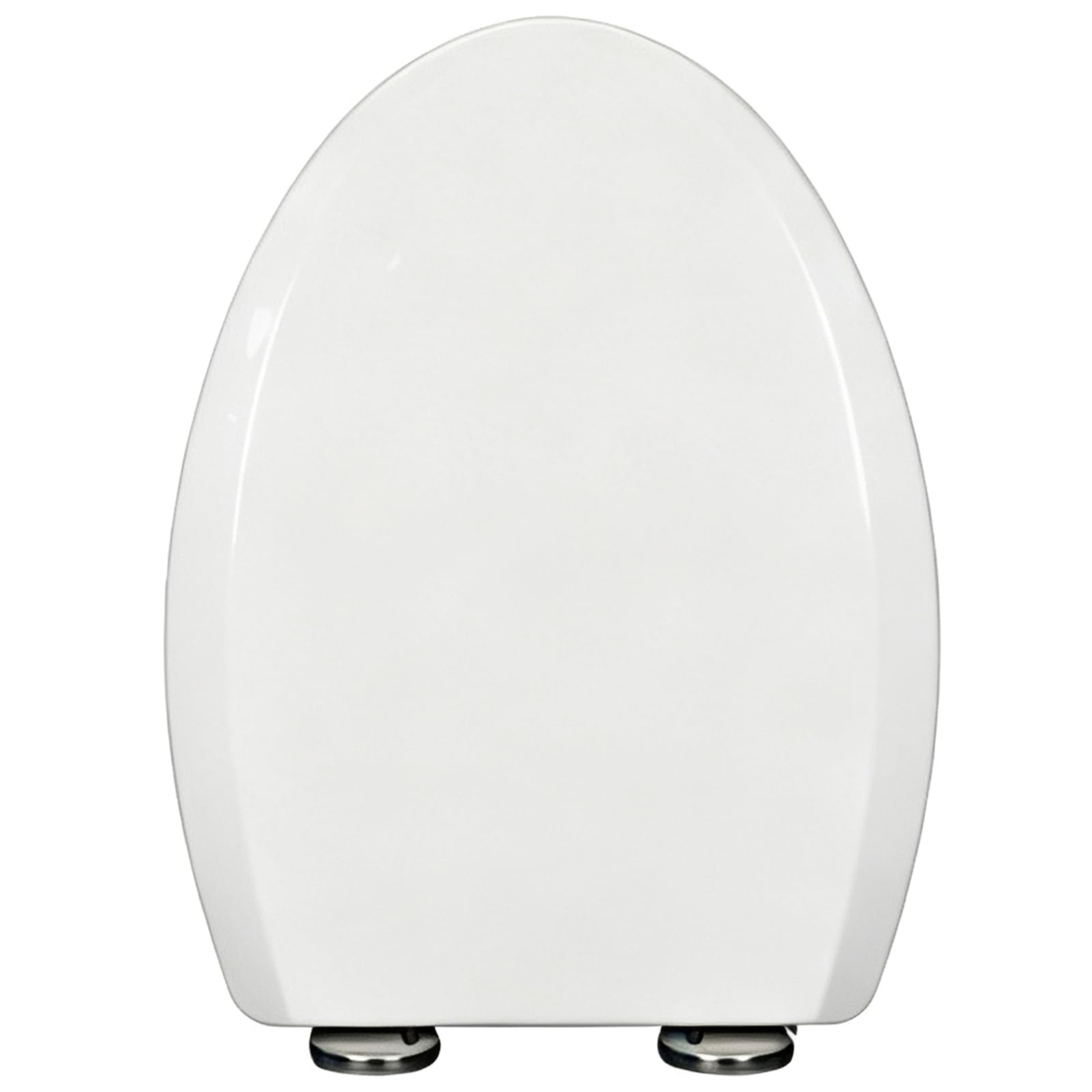 Brigtviee White Pp Toilet Seat, Elongated Toilet Seats With Slow Close Lid
